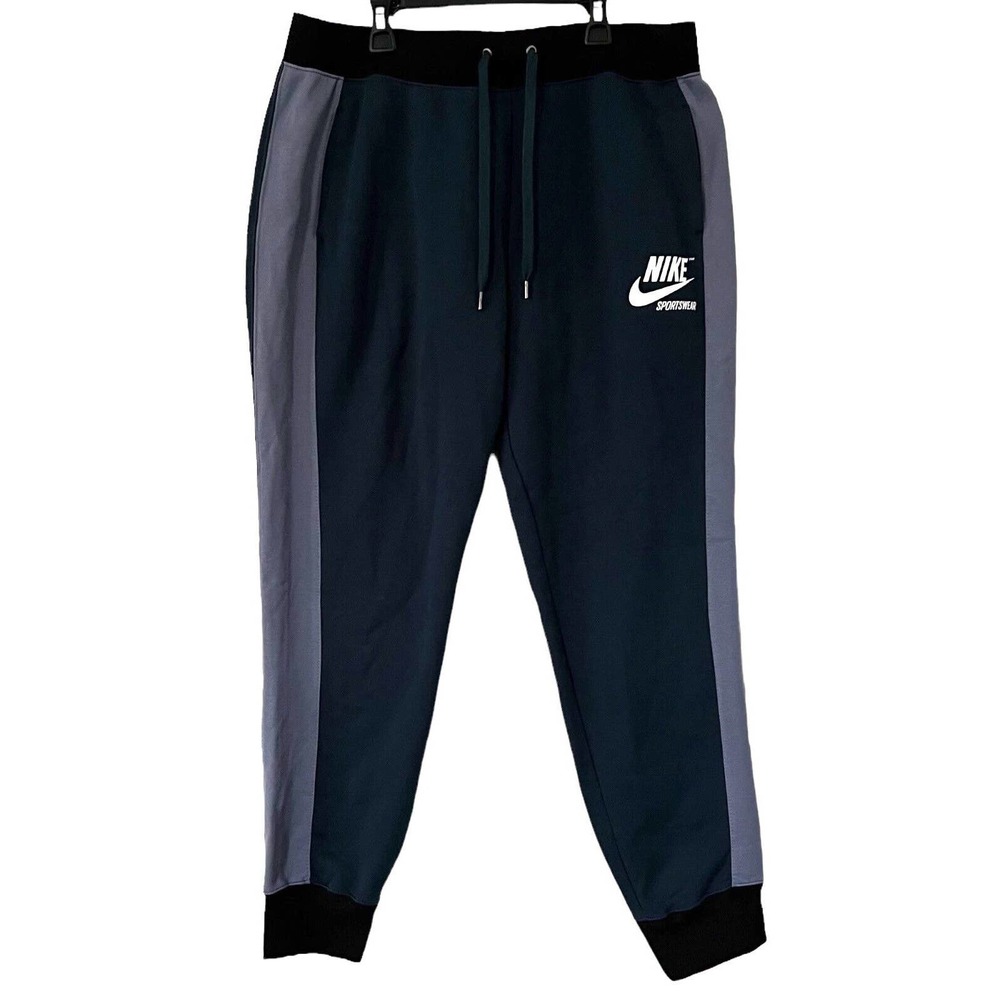NIKE Joggers Women Size XL Sportswear Sweatpants AJ7401-454 Blue